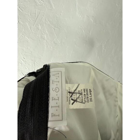 Vintage Y2K Fiesta NOS Women's Dress 2X Maxi Prom Evening Formal Satin Z4-5 - Picture 8 of 9